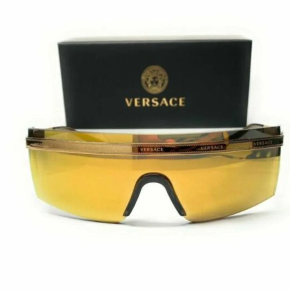 Versace Unisex Gold Brown Sunglasses!